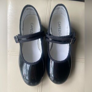 Capezio Black Dress Shoes with Patent Leather and Strap 13.5